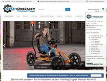 Tablet Screenshot of gokartshop24.com